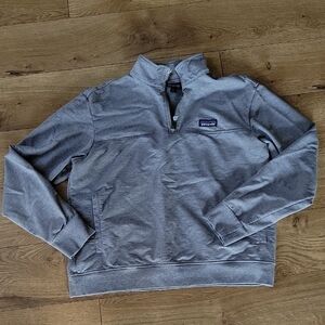 Patagonia Women's Light Gray Half-Zip Pullover Sweatshirt